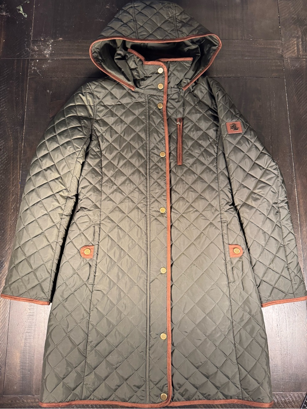 Ralph Lauren Green Quilted Jacket Size XS